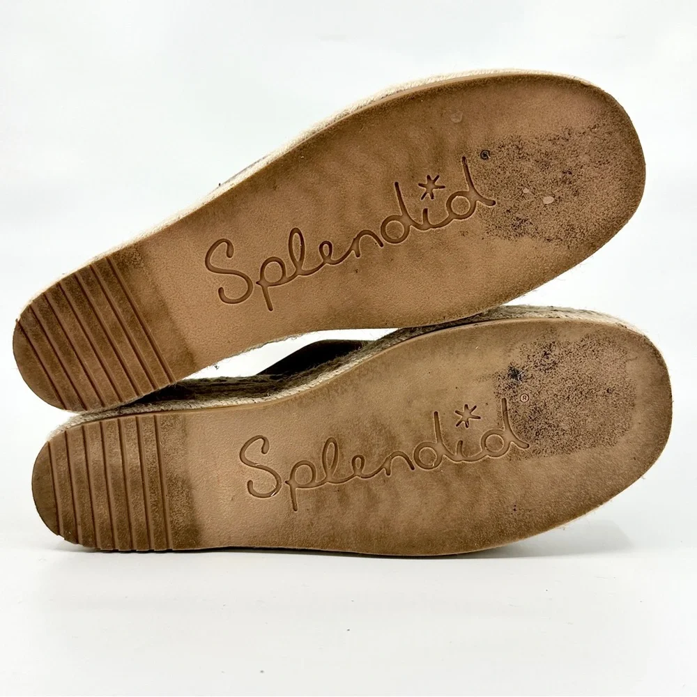 Splendid Luisa Platform Espadrille Sandal Women’s Size 11 Leather Suede Upper